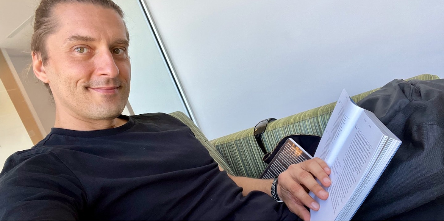 Martin Reading a Book